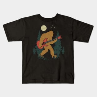 Sasquatch Guitar Kids T-Shirt